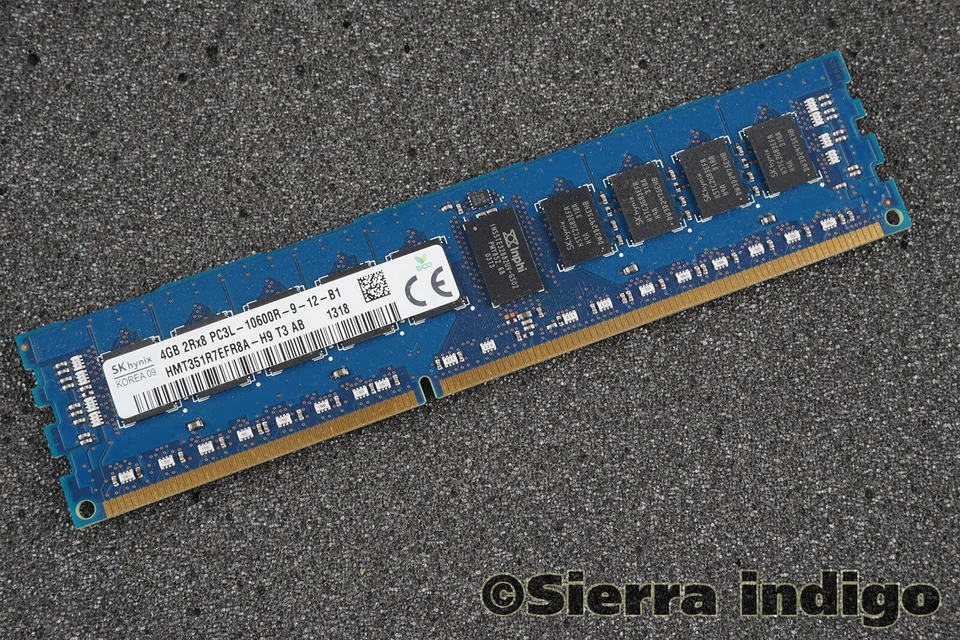 SK Hynix HMT351R7EFR8A-H9 PC3L-10600R-9-12-B1 4GB Server Memory RAM - Image 1 of 1
