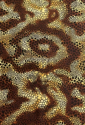 ANIMAL PRINT MARRÓN/NEGRO - POR YARDA Foto 1 de 2