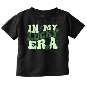 Cool St Patrick's Day In My Lucky Era Clover Toddler Girl Youth T Shirt For Kids - Picture 1 of 5
