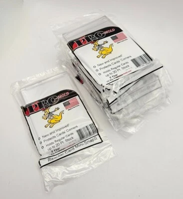 (Lot Of 10) Pro-Mold Mini Snap Tite Card Holders 20pt Size Arrow Corners PC1 II - Image 1 of 3