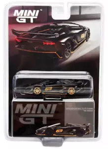 Chase Mini GT 1:64 Lamborghini Aventador SVJ 63 Roadster Nero Aldebaran MGT00803 - Picture 1 of 1