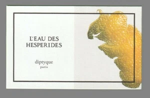 Advertising card - advertising card - L'Eau des Hesperides de Diptyque - Picture 1 of 1