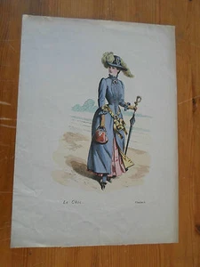 gravure de mode 19 éme - le chic - planche I - Picture 1 of 1