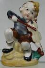 Vintage 1950?s Occupied Japan Figurine~Cute Fiddle Playing Boy