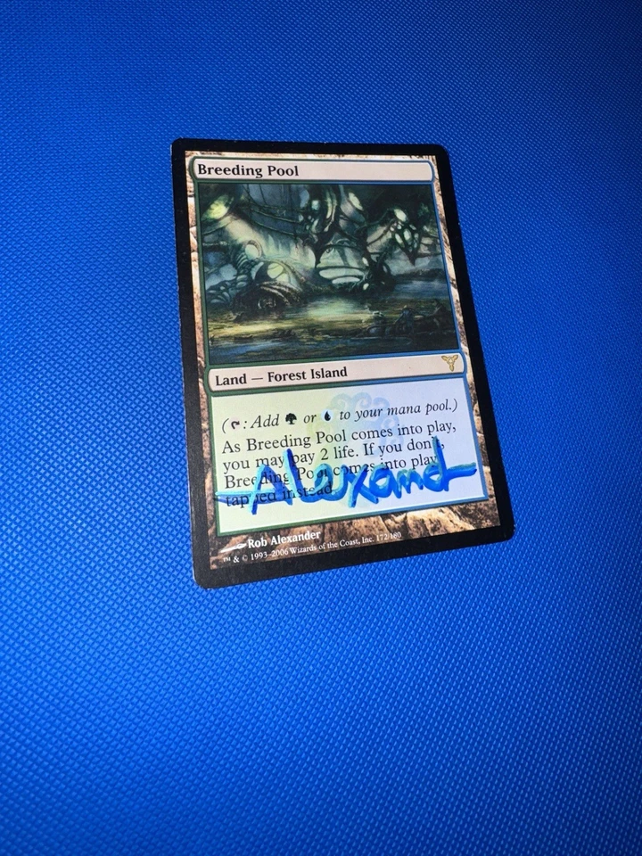 SIGNED Breeding Pool  (Rob Alexander) ~ Dissension MTG - Image 1 of 3