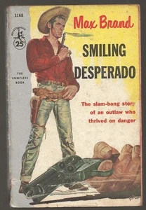 MAX BRAND Smiling Desperado. Pocket 1957. 1st pb. Pulp western - Picture 1 of 2