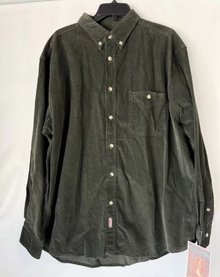 Camisa Coleman Exterior Para Hombre XL Verde Pana Manga Larga Informal Ropa de Trabajo Foto 1 de 4