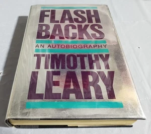 FLASHBACKS TIMOTHY LEARY 1st Edition An Autobiography Hardcover Slipcover READ - Picture 1 of 24