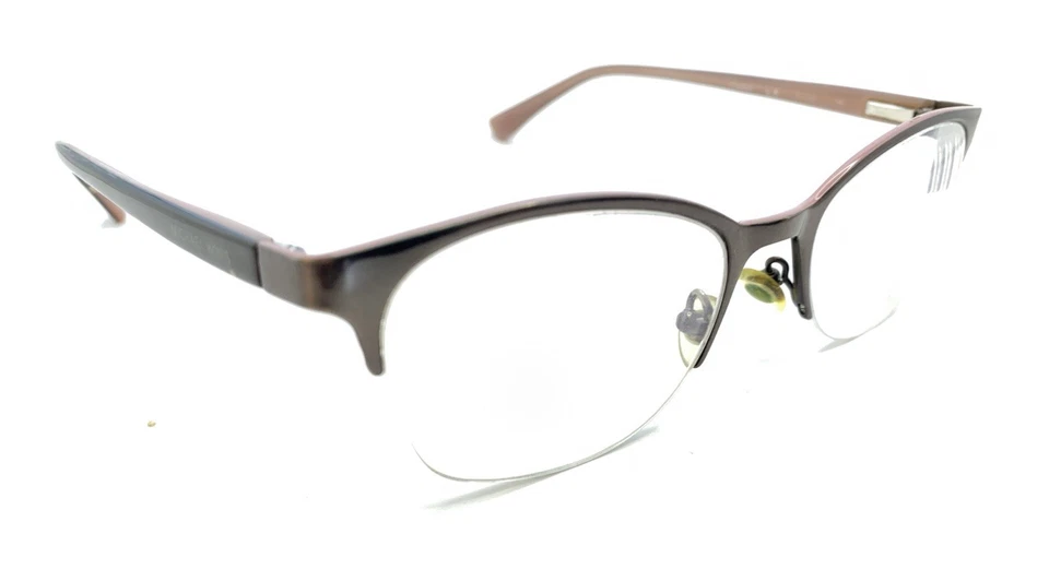 Armações de óculos femininas Michael Kors MK 743 033 cinza roxo meia aro 51-20 140 - Imagem 1 de 4