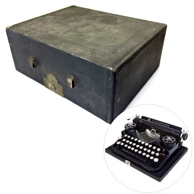 Оригинальный чехол для портативной пишущей машинки Underwood 3 банка винтажный коробка для переноски деталь - Изображение 1 из 4