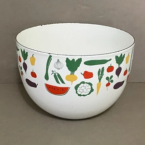 Vintage. Arabia Finel Finnland bunte Gemüse & Obst Emaille Schale Kaj Franck MCM - Bild 1 von 14