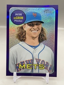 Jacob deGrom 2018 Topps Heritage Purple Refractor New York Mets #THC-72 - Picture 1 of 2