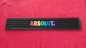 Absolut Vodka Rubber Bar Mat Rainbow Pride Gay LGBTQ 21"x3.5" - Picture 1 of 4