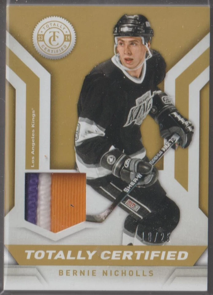 2013-14 TOTALLY CERTIFIED - BERNIE NICHOLLS - PRIME PATCH /25 - Image 1 of 2