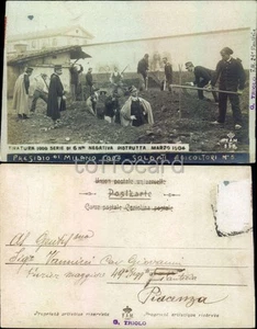 MILANO CITTA'-PRESIDIO MILITARE 1904-SOLDATI AGRICOLTORI-FOTOGRAFICA-C94-112 - Picture 1 of 1