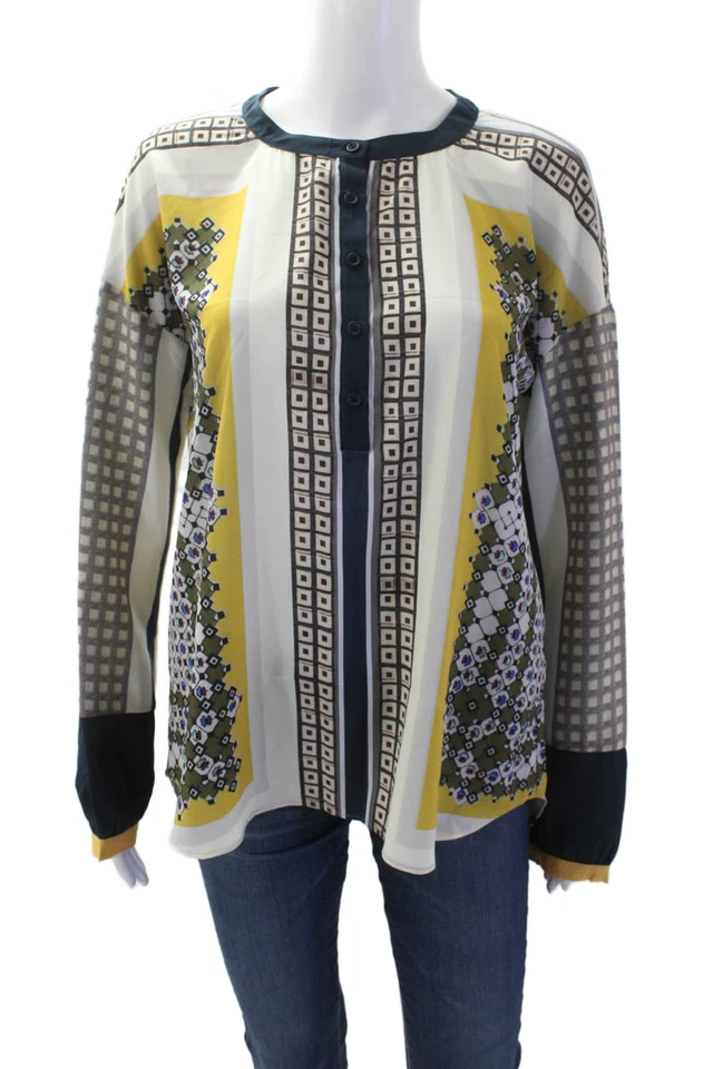 Blusa Clover Canyon Mujer Estampado Geométrico Manga Larga Multicolor Talla M Foto 1 de 4