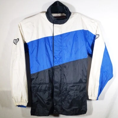 Firstgear Blue Black Splash Motorcycle Jacket Size Medium Reflective Men - Image 1 of 4