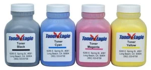 4 Farben Toner Eagle Nachfüllset mit Chips für Dell 1320 1320c 1320cn. 200gr. - Bild 1 von 1