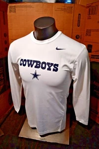 Dallas Cowboys Nike NFL Equipment Training Compression White XL-3XL NEW Open Pac - Picture 1 of 6