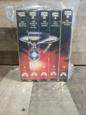 Star Trek "The Movie Collection" Box Set of 5 Original VHS Brand New & Sealed - Image 1 of 4