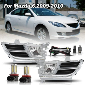 Luces antiniebla delanteras izquierda+derecha LED+cubierta cromada+cableado para Mazda 6 2009-2010 - Imagen 1 de 13