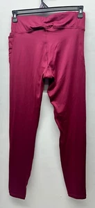 Reebok Womens Wor PP Tight Elastic Waist Punch Berry Carrot Leggings Size Large - Picture 1 of 7