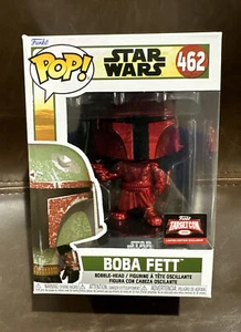 FUNKO 462 Boba Fett Star Wars Target Con 2022 Red Metallic - Picture 1 of 4
