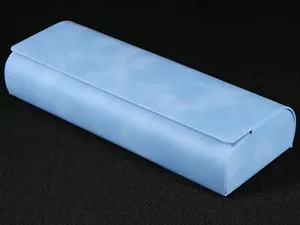 Custodia per occhiali da vista blu in pelle PU per occhiali da lettura, occhiali da sole piccoli - Foto 1 di 17