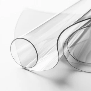 2mm Thick PVC Clear UV Cold Crack RESISTANT Plastic Cover Food Grade 145cm Wide - Picture 1 of 4
