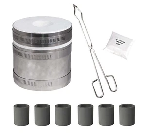 Mini Propane PRO Kiln Furnace Graphite Crucibles Tongs Melt Gold Metals Set - Picture 1 of 3