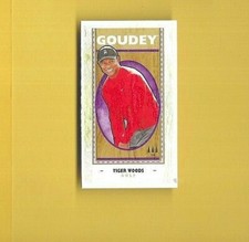 TIGER WOODS 2019 UPPER DECK GOODWIN CHAMPIONS GOUDEY MINI LUMBERJACK BACK  #G50