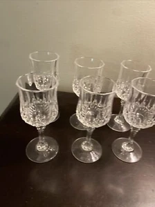 CRISTAL D’ARQUES DURAND SET OF SIX SHOT /CORDIAL GLASSES 4 1/2” - Picture 1 of 4