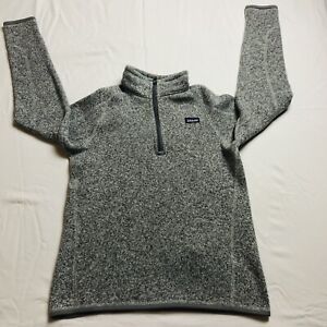 Patagonia Better Sweater Quarter Zip, Gray, Kids Size XXL (16-18)