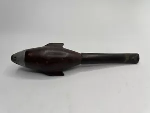Vintage Cigar Pipe Sparkless Torpedo Zeppelin Briar Tobacco - Picture 1 of 13