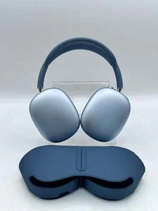 AirPods Max USB-C Blue w/ Smart Case - Excellent Condition Authentic - Zdjęcie 1 z 9