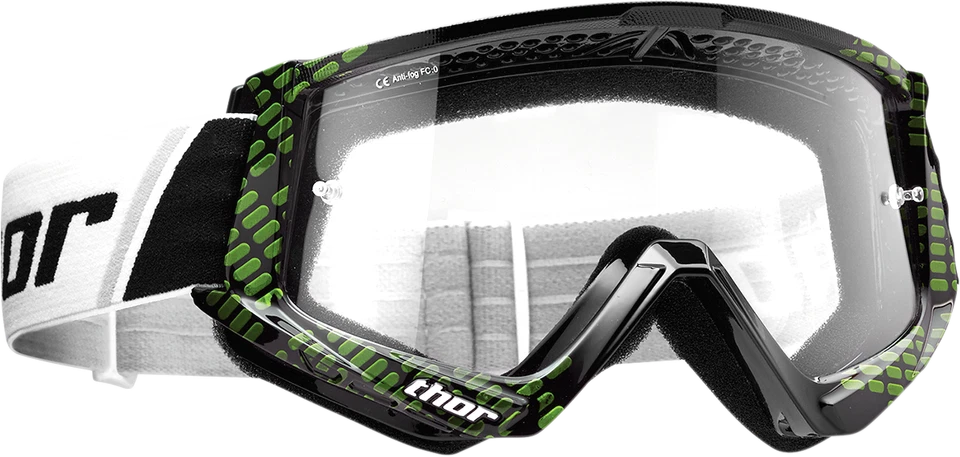 THOR Google Combat Cap Lunettes Moto Negro/Lima #2601-2365  Foto 1 de 1