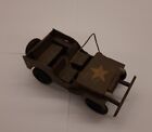 Antique Folk Art Jeep WW2 Hand Carved Replica of Willies Jeep 1940s 