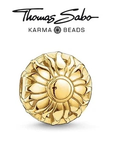 Genuine THOMAS SABO KARMA 925 sterling silver GOLD SUNRISE sun charm bead RRP£60 - Picture 1 of 10