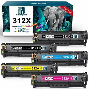 Toner nuovo CF380X-CF383A 312X per HP Laserjet Pro M476dn M476nw M476dw + chip - Foto 1 di 12