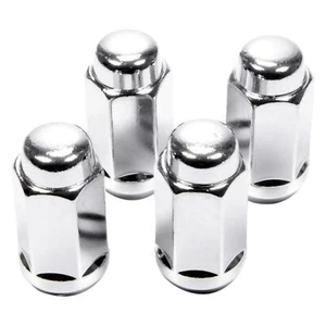 Chrome Cone Seat Duplex Acorn Lug Nuts Fits 1987-1995 Jeep Wrangler - Picture 1 of 1