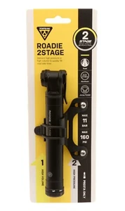 Topeak Roadie 2Stage Aluminum Pump Presta 160 PSI TRD-2STG 89g Bike Pump NEW - Picture 1 of 5