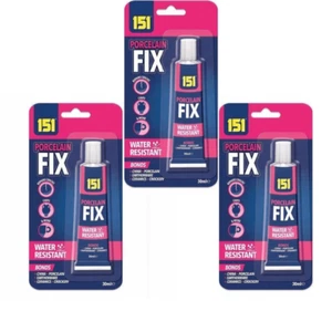 Porcelain Fix Bonding Glue China Porcelain Earthenware Ceramic Crockery 30ml X 3 - Picture 1 of 2
