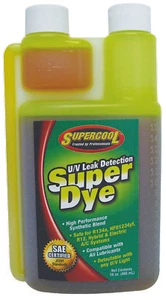 SuperCool 24056 UV U/V DYE DY YELLOW HIGH PERFORMANCE SYNTHETIC BLEND 16oz 480ml - Picture 1 of 1
