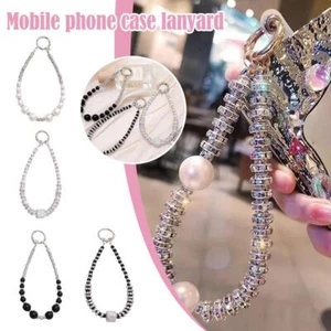 Bling-Perlen-Handgelenkkette, Telefon-Lanyard, kurzer Telefongurt New P3 - Photo 1 sur 16