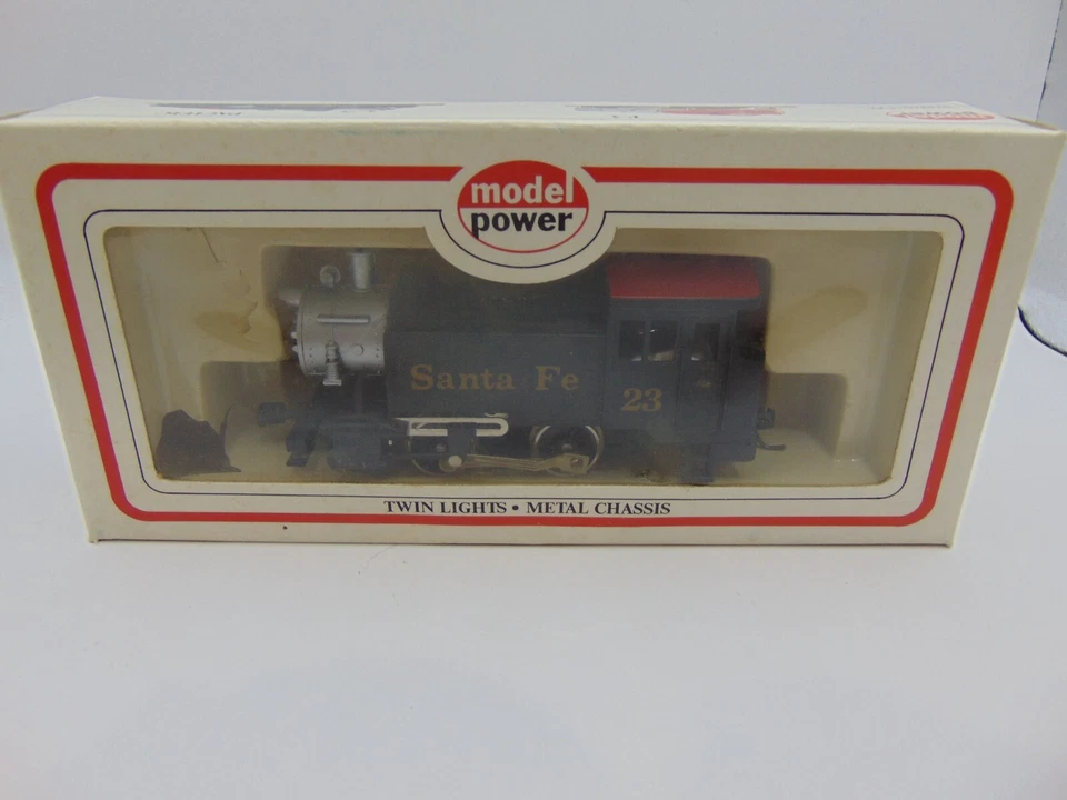 Ho scale Model Power Deluxe 0-4-0 23 Santa Fe Locomotive, Model 6500 in Box - Image 1 of 4