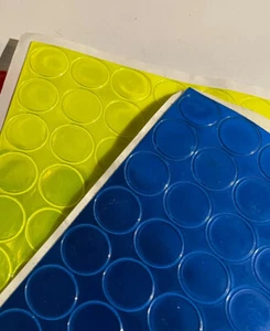Mail Box  Reflective 1 Inch Adhesive 64 Dots choose your color - Picture 1 of 2