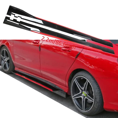 For Toyota Venza Side Skirt Extension Body Kit Splitter Spoiler Glossy Black Foto 1 de 4