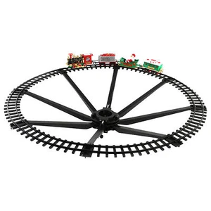 Luxury Electric Christmas Train Tracks Set Lights Sound Kids Toy Gift Tree Decor - Picture 1 of 12