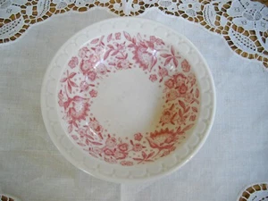 Frutero vintage Syracuse China MAYFLOWER 5 1/4" flores rojas ~ - Imagen 1 de 7