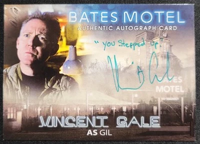 2015 BREYGENT BATES MOTEL VINCENT GALE AS Gil #AVG AUTOGRAPH WITH INSCRIPTION SP - Image 1 of 2